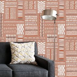 ArtzFolio Printed UV-Resistant Anti-Bacterial Beige Tribal Marks Peel & Stick Wallpaper-image-11