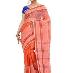 DipDiya Ethnic Motifs Woven Design Pure Cotton Taant Saree-58