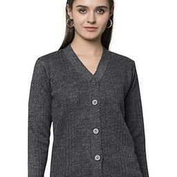 Hifzaa Women Solid Woollen Cardigan-image-105