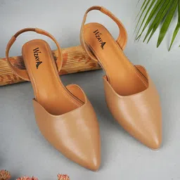 WZAYA Women Solid Pointed Toe Backstrap Mules-11