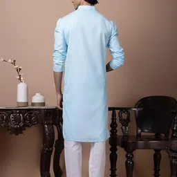 DEVOILER Men Regular Kurta with Pyjamas-image-7