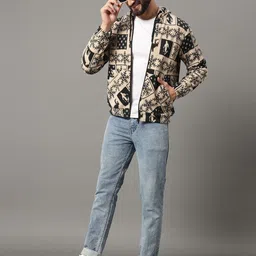 SZN Men Mock Collar Printed Sweatshirt-picture-35
