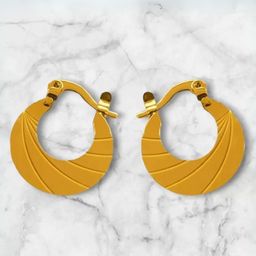 The Roadster Lifestyle Co Gold-Plated Circular Chandbali Hoop Earrings-15