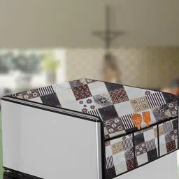 The Furnishing Tree Grey Plastic Refrigerator Cover-image-96