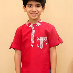 Superminis Boys Mandarin CollarKurta-image-51