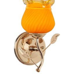 Somil Premium Designer Glass Wall / Night Lamp Elegant & Stylish Dcor Accent for Modern Interiors, color- - Yellow; Size,- 20 X 18 X 28 CM-picture-22