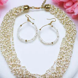 Jolly Faces Pearls Beaded Jewellery Set-31