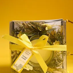MARKET99 Yellow Lemon Rain Scented Wax Jar Candle-8