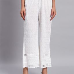 Shopping Queen Women Floral Embroidered Palazzos-image-51