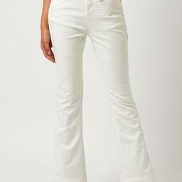 Kraus Jeans Women Flared High-Rise Low Distress Jeans-image-59