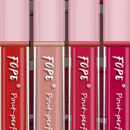 FOPE Set Of 4 Pout Perfect Smudge-Free Liquid Lipstick - 4 ml Each - Shade - 04-06-09-10 image 3