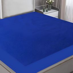 CRAZY WORLD Blue Water Resistant Mattress Protector-image-61