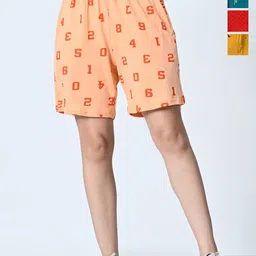 BAESD Women Printed High-Rise Shorts-picture-24