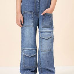Stylo Bug Girls Relaxed Fit Mid-Rise Light Fade Stretchable Jeans-image-48
