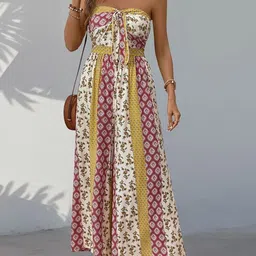 KPOP Strapless Printed Basic Jumpsuit-picture-11