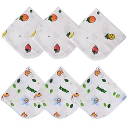 Kuber Industries White 6 Pieces Floral Printed Summer 210 GSM Cotton Single Bed Blankets-image-28