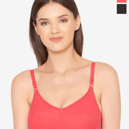 GROVERSONS Paris Beauty Pack of 2 Women Solid Full Coverage Non-Padded Bra-16