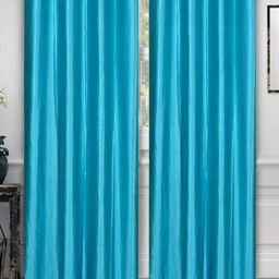 Aura Blue 2 Pieces Long Door Curtain-image-93