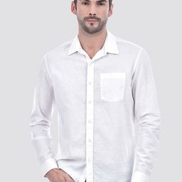 Numero Uno Men Spread Collar Solid Cotton Casual Shirt-picture-25