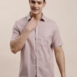 Turtle Floral Printed Standard Pure Cotton Formal Shirt-image-44