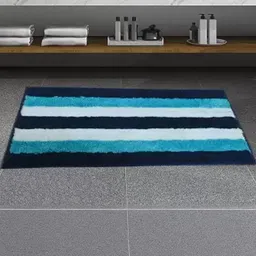 CROWN MATTINGS Blue 1400 GSM Microfibre Bath Rugs-picture-15