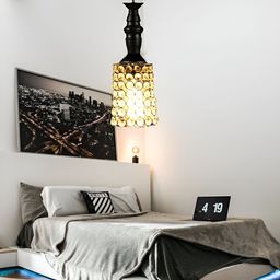 KINIS Black & Transparent Metal Ceiling Lamp-44