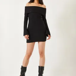BIANCO LUCCI Women Off-Shoulder Bodycon Mini Dress-image-19