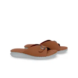 Jootavoota Women Solid Casual Open Toe Flats with Buckles-image-62