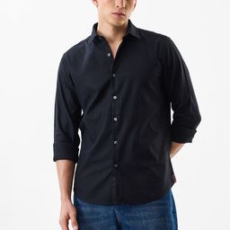 Snitch Textured Slim Fit Pure Cotton Casual Shirt-image-59
