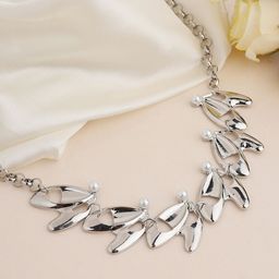 Priyaasi Silver Plated Pearls Necklace-36