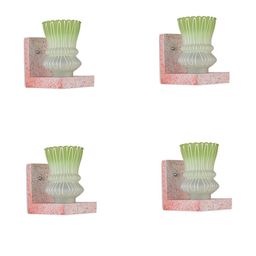 SOMIL Green Glass Cylinder Printed Wall Lamps-image-85