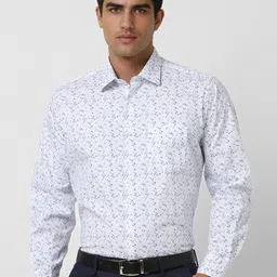 Van Heusen Men Regular Fit Spread Collar Floral Printed Cotton Formal Shirt-image-43