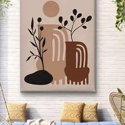 Livin'luxe Brown & Black Floral Printed Canvas Wall Art-picture-39