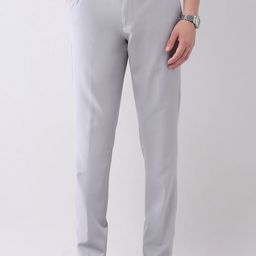 AD By Arvind Men Slim Fit Formal Trousers-picture-37