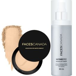 FACES CANADA Set Of 2 Weightless Compact 9 g - 02 & Makeup Fixer - 50 ml-21