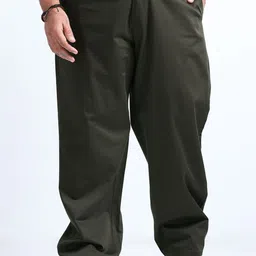 THE BEETEL HOUSE Men Plus Size Relaxed Fit Trousers-picture-28