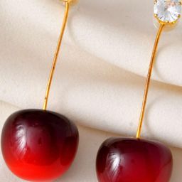 DressBerry Gold-Plated Stainless Steel Hoop Earrings-image-73