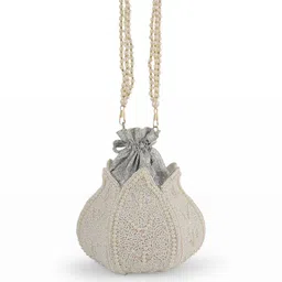 Anouk Women Embellished Potli Clutch image 3