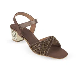Mochi Women Embellished Block Heel Sandals-image-78