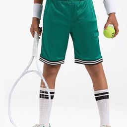 Dotokids Boys Green Active Dry-Fit Shorts-image-39