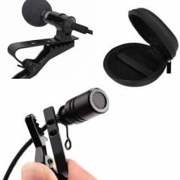 ZEOM ®3.5mm Clip Microphone Collar Mic For YouTube & Recording Mike For Voice Recording, Lapel Mic Mobile, Android Smartphones, Camera, iPhone For Online Classes With Hard Carrying Case(CM05,Black)#Quality Assurance Microphone CABLE-4