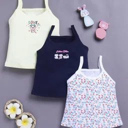 Redden Girls Pack Of 3 Printed Shoulder Strap Camisoles-15