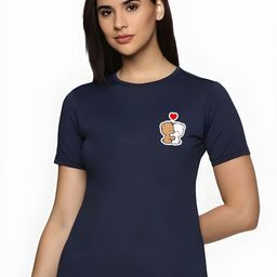SZN Women Printed Applique T-shirt-image-97