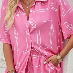 StyleCast Printed Shirt With Shorts Co-Ords-image-56