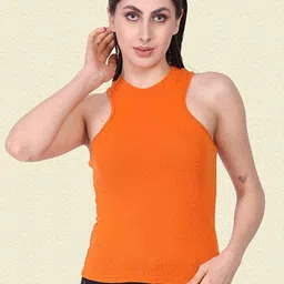 Moda Rapido Women Regular Round Neck Tank Crop Top-image-67