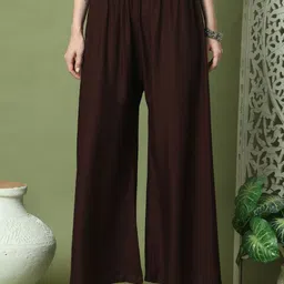 TAG 7 Women Flared Ethnic Palazzos-image-105