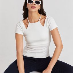 The Cloth Crow Women Solid Cotton Regular Crop Top-image-88