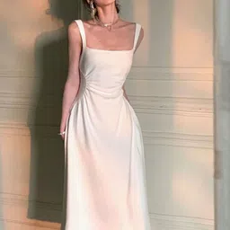 StyleCast Women Solid A-Line Midi Dress-picture-49