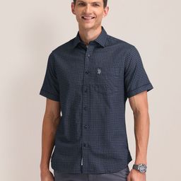 U.S. Polo Assn. Men Classic Geometric Printed Cotton Casual Shirt-image-89