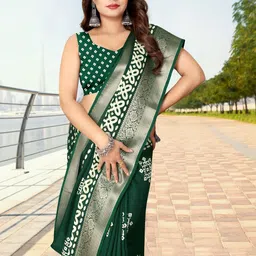J 6 DESIGNER Ethnic Motifs Printed Saree With Woven Design Border-picture-38